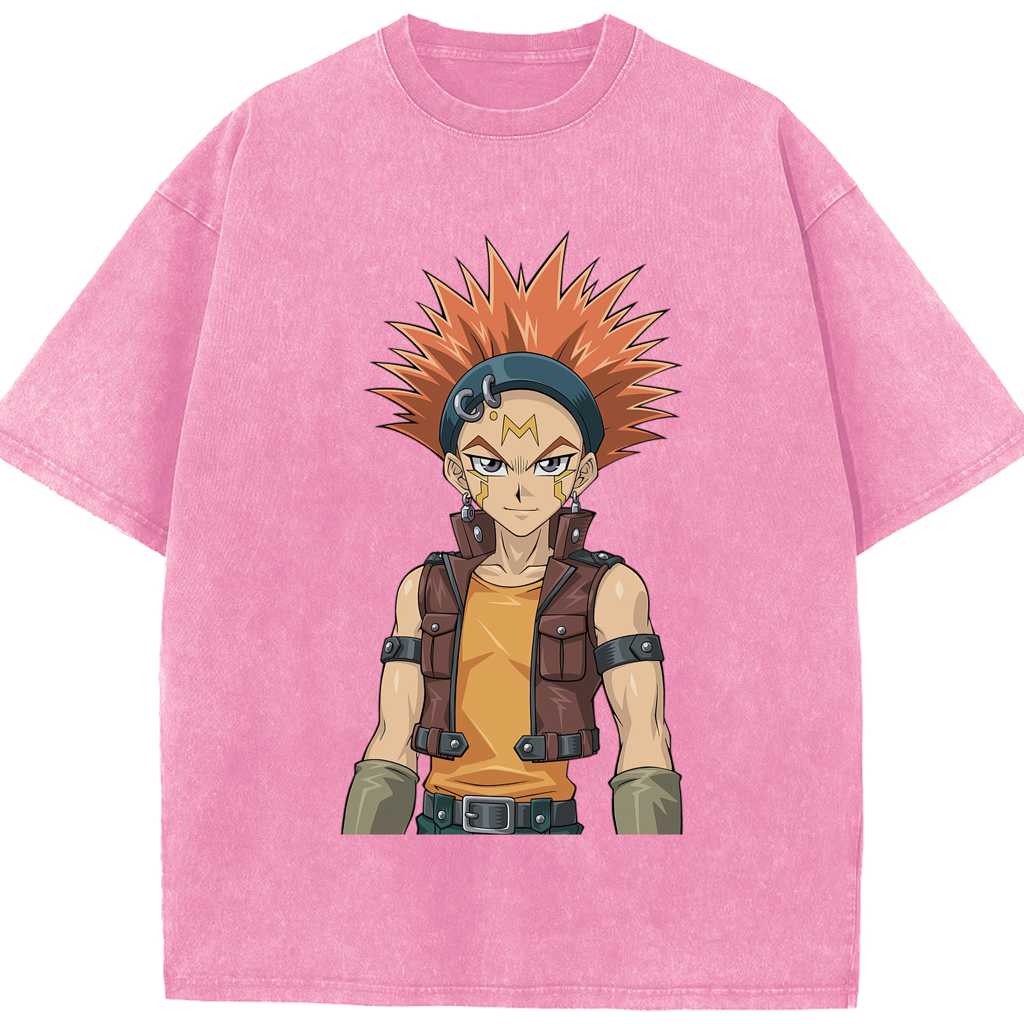 （画像用） 遊☆戯☆王 Yu-Gi-Oh! 綿100% ヴィンテージ風 半袖Tシャツ（フロントプリント）